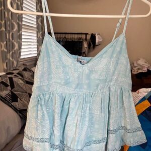 Peplum Paisley Women's Camisole Top